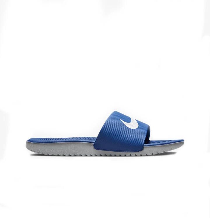 Nike Kawa Slippers Kinderen Hyper Cobalt White Kind Hyper Cobalt White