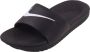 Nike Kawa Slide Bgp Slippers Black White - Thumbnail 25