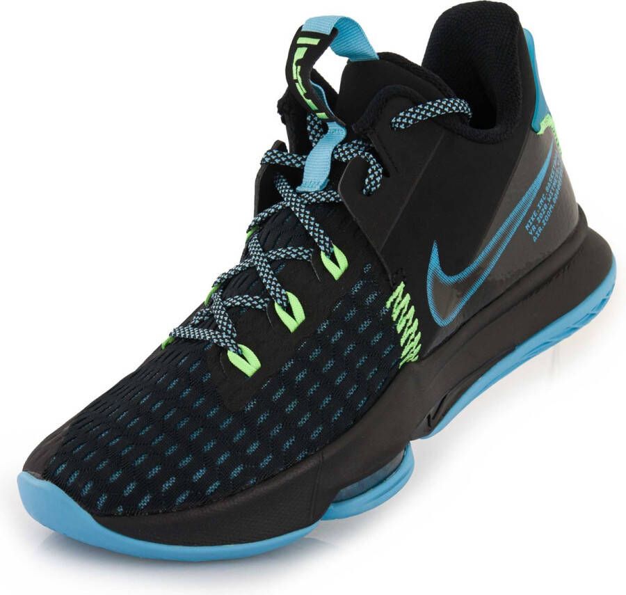 Nike Lebron Witness V Heren Basketbalschoenen Sneakers Sport Schoenen Zwart CQ9380