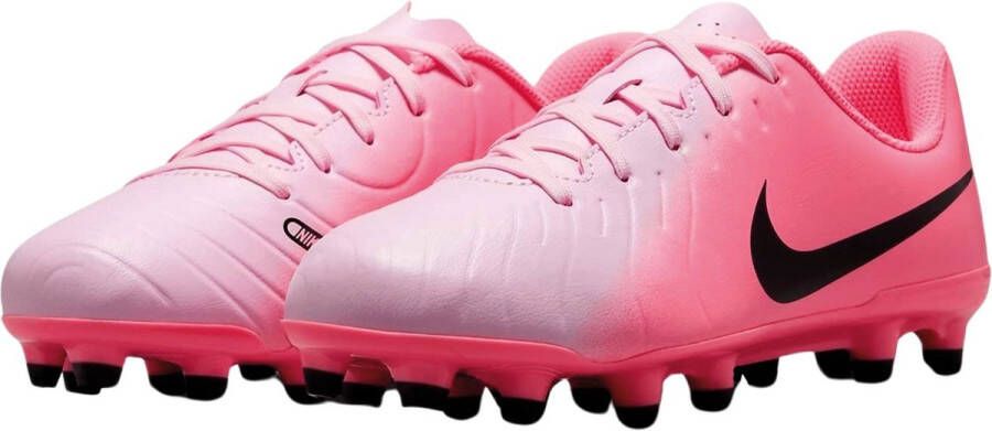 Nike Low top voetbalschoenen voor kleuters kids (meerdere ondergronden) Jr. Tiempo Legend 10 Club Pink Foam Black Pink Foam Black