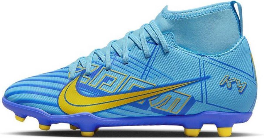 Nike mercurial superfly club fg voetbalschoenen blauw wit kinderen