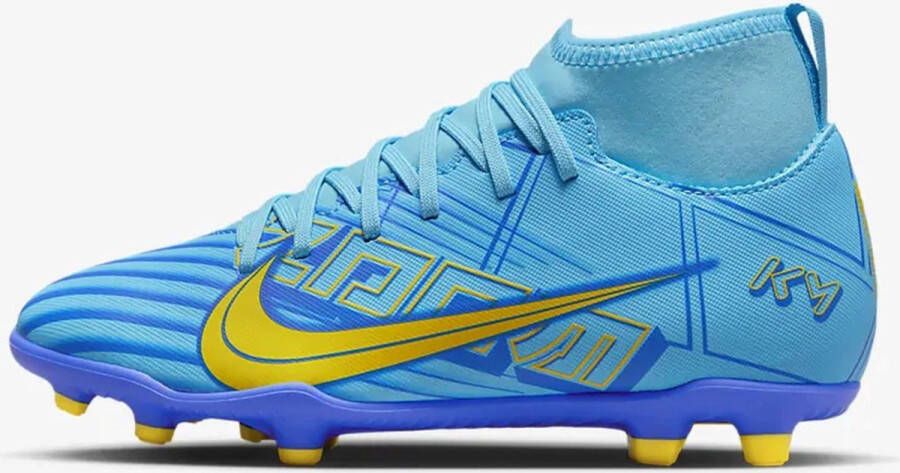 Nike mercurial superfly club fg voetbalschoenen blauw wit kinderen