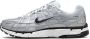 Nike P-6000 White Metallic Silver Pure Platinum Black- Dames White Metallic Silver Pure Platinum Black - Thumbnail 4