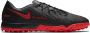 Nike Phantom GT Academy TF Voetbalschoen (turf) Black Dark Smoke Grey Chile Red - Thumbnail 1