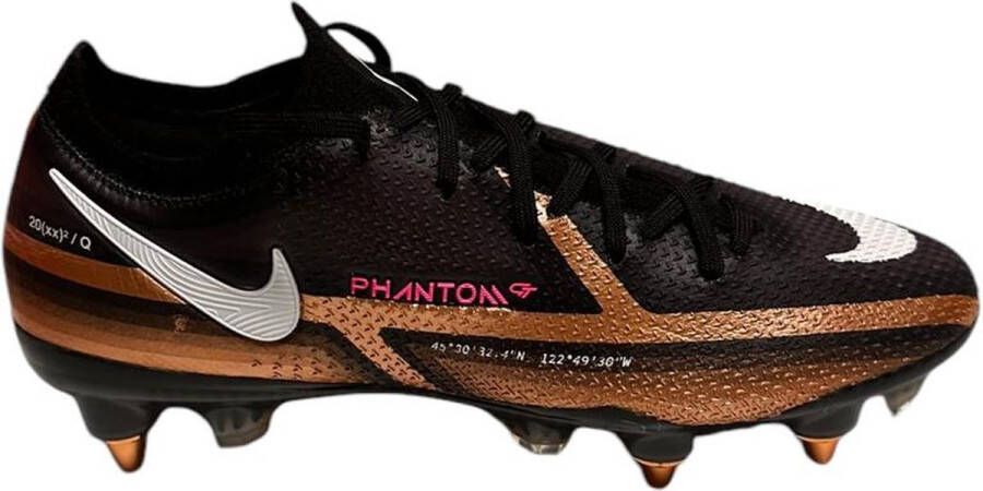 Nike Phantom GT2 Elite SG-Pro AC Voetbalschoenen Mannen Zwart Roze Bronze