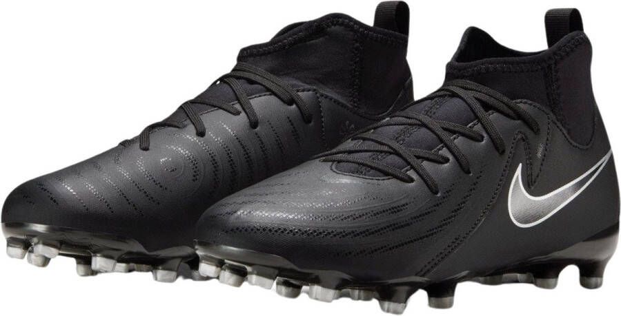 Nike jr phantom luna ii acad f mg Voetbal schoen fg Black Black White