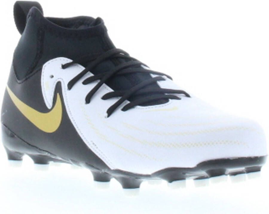 Nike Phantom Luna 2 Academy FG Kids White Metallic Gold Coin Black