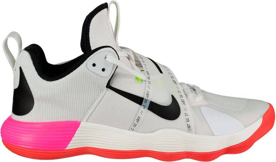 Nike React Hyperset SE Volleybalschoenen White Black Bright Crimson Pink Blaster