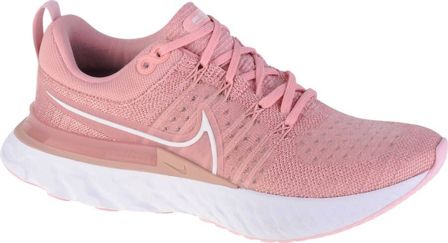 Nike React Infinity Run Flyknit 2 Hardloopschoenen voor dames(straat) Roze