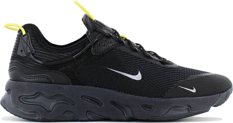 Nike React Live Herenschoenen Black Yellow Strike Smoke Grey Metallic Cool Grey Heren