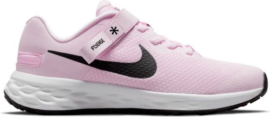 Nike Revolution 6 FlyEase Eenvoudig aan en uit te trekken hardloopschoenen voor kids (straat) Roze