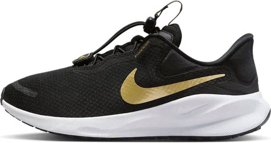 Nike Revolution 7 Easy On Zwart Wit Goud Schoenen Dames