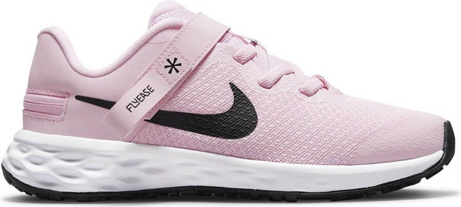 Nike Revolution 6 FlyEase Eenvoudig aan en uit te trekken hardloopschoenen voor kids (straat) Roze