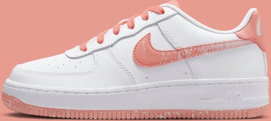 Nike GS Air Force 1 LV8 - White / Light Madder Root / Aura – Kith