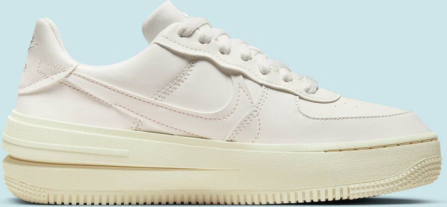 Nike Wmns Air Force 1 Platform Basketball Schoenen sail light silver shimmer arctic orange maat: 42 beschikbare maaten:38 42