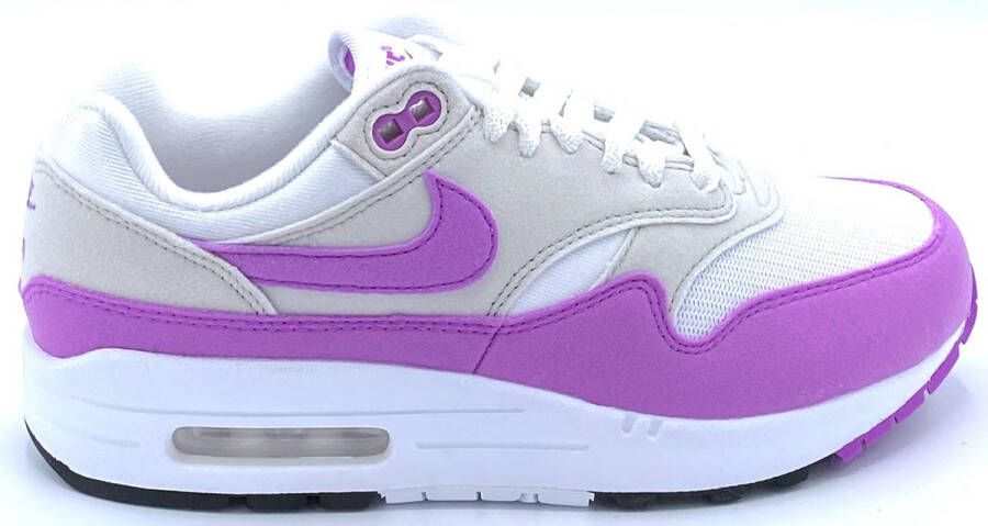 Nike Wmns Air Max 1 '87 Running Schoenen natural grey fuchsia dream white black maat: 40 beschikbare maaten:36.5 37.5 38.5 39 40.5 41