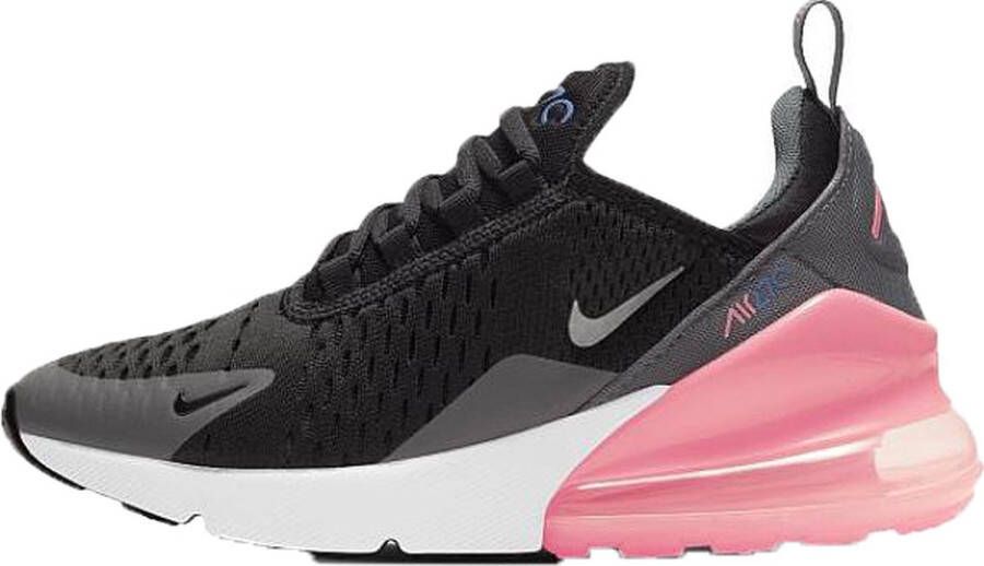 Nike Air Max 270 Junior Black Smoke Grey Sunset Pulse Metallic Silver Kind