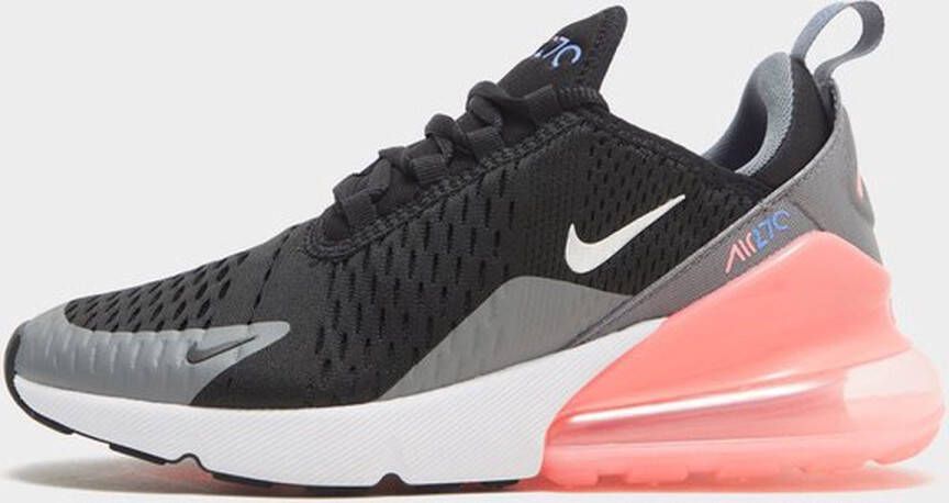 Nike Air Max 270 Junior Black Smoke Grey Sunset Pulse Metallic Silver Kind