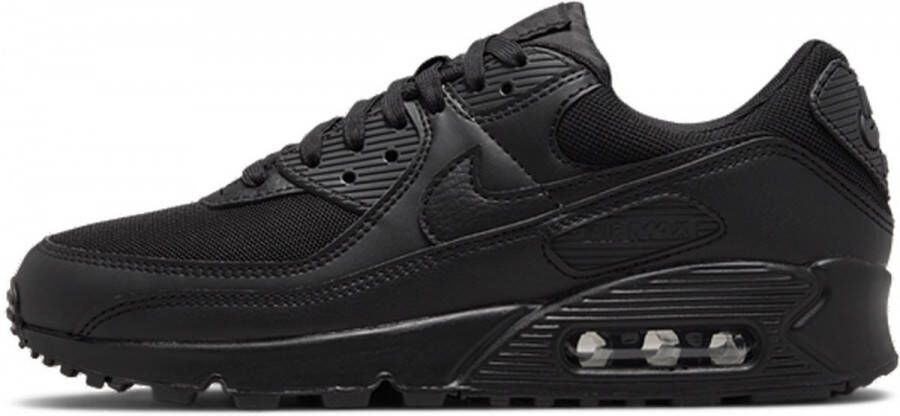 Nike Air Max 90 (W) Triple Black Dames Sneakers Schoenen Casual Zwart DH8010