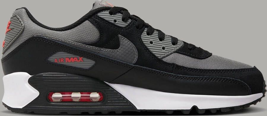 Nike Air Max 90 Heren Sneaker Black-red-grey