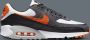 Nike Air Max 90 Sneakers Zwart Grijs Oranje - Thumbnail 3