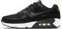 Nike Air Max 90 Leather Junior Black University Gold White Dark Smoke Grey Kind - Thumbnail 3