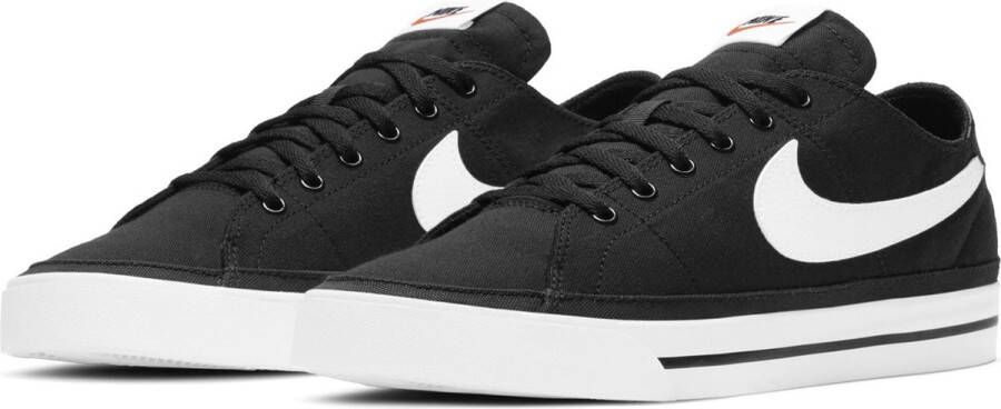 Nike Zwarte Court Legacy Canvas Sneakers Black Unisex - Foto 1