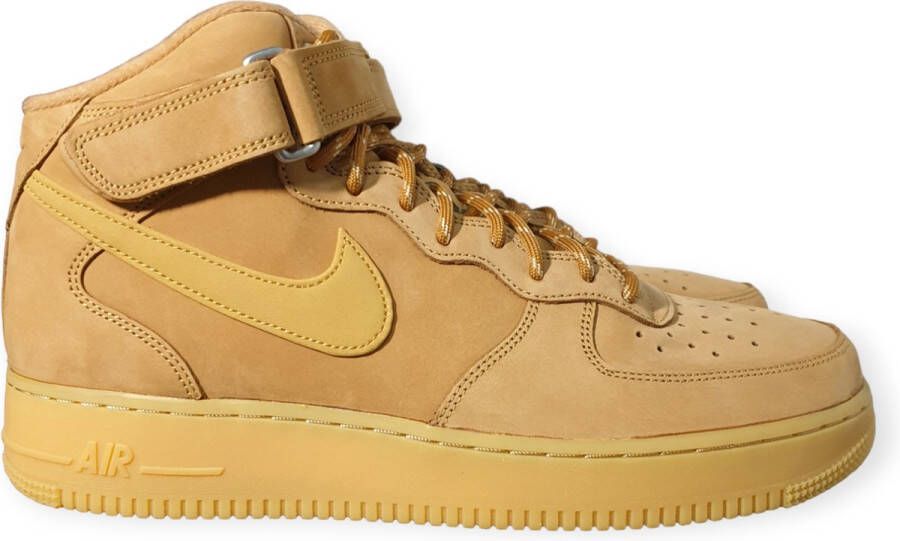 Nike Air Force 1 Mid '07 Basketball Schoenen flax wheat gum light brown black maat: 42.5 beschikbare maaten:41 42.5 43 44 45 46