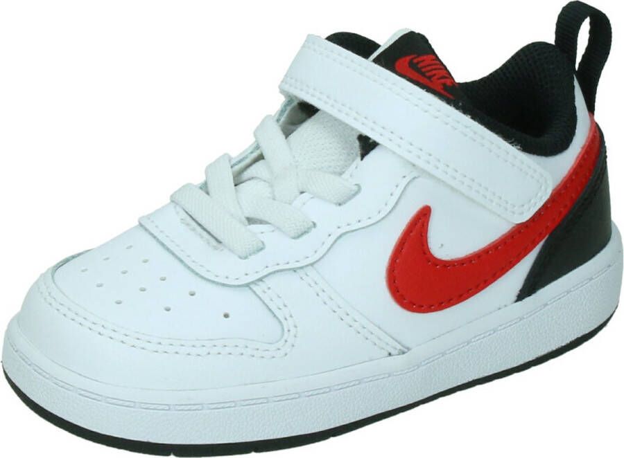 Nike Court Borough Low 2 TDV Sneakers White University Red Black Kinderen