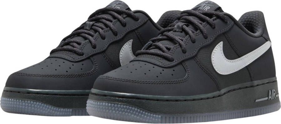 Nike Air Force 1 (gs) Basketball Schoenen anthracite reflect silver cool grey maat: 37.5 beschikbare maaten:36.5 37.5