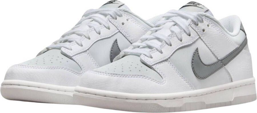 Nike kinderschoenen Dunk Low White Pure Platinum Football Grey Smoke Grey White Pure Platinum Football Grey Smoke Grey