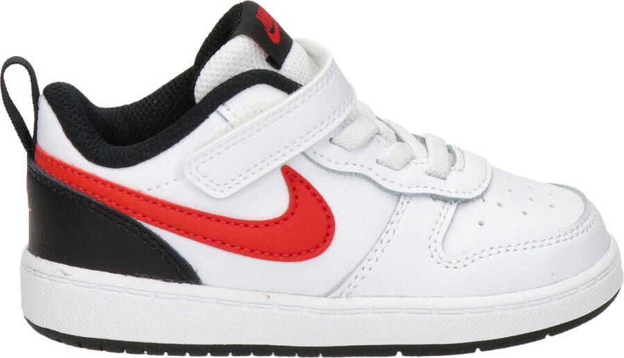 Nike Court Borough Low 2 TDV Sneakers White University Red Black Kinderen