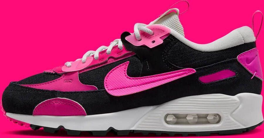 Nike Air Max 90 Futura Roze Zwart Wit Sneakers Dames