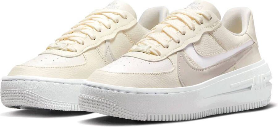 Nike Wmns Air Force 1 Platform Basketball Schoenen pale ivory summit white orewood brown maat: 38.5 beschikbare maaten:36.5 37.5 38.5 39 40 4 - Foto 1