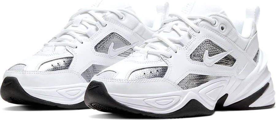 Nike M2K Tekno leren sneakers wit zilver