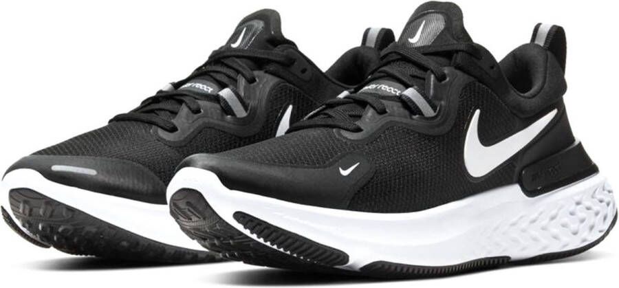 Nike React Miler hardloopschoenen zwart wit antraciet