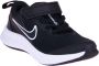 Nike Star Runner 3 Sportschoenen Kleuters Zwart Grijs Wit - Thumbnail 2