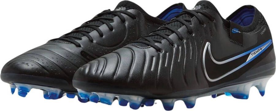 Nike Tiempo Legend 10 Elite FG Voetbalschoenen Mannen Zwart Hyper Royal Chrome