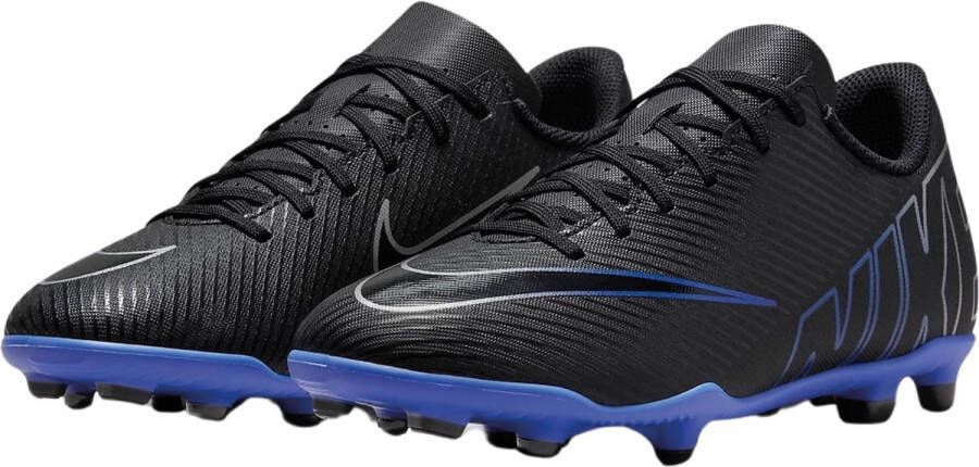 Nike Low-top voetbalschoen voor kleuters kids (meerdere ondergronden) Jr. Mercurial Vapor 15 Club Black Hyper Royal Chrome Black Hyper Royal Chrome