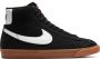 Nike W Blazer Mid '77 Suède Dames Sneakers Black White-Gum Med Brown-Total Orange - Thumbnail 2