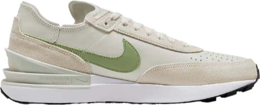 Nike Waffle One LTR Light Bone Oil Green-Phantom