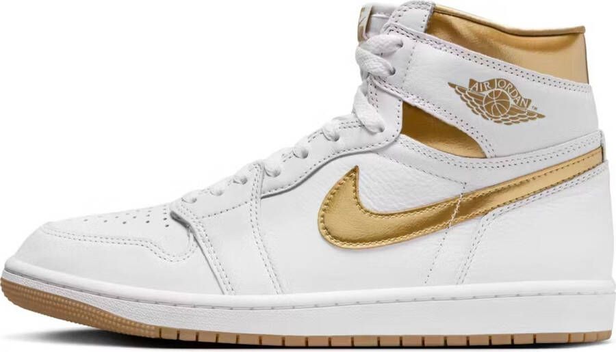 Nike Air Jordan 1 Retro High OG Metallic Gold Sneakers Wit Metallic Goud