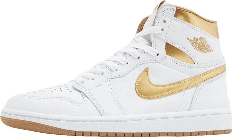 Nike Air Jordan 1 Retro High OG Metallic Gold Sneakers Wit Metallic Goud