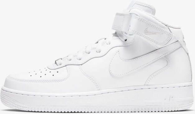 Nike Air Force 1 Mid LE Triple White Sneakers Kinderen White White White