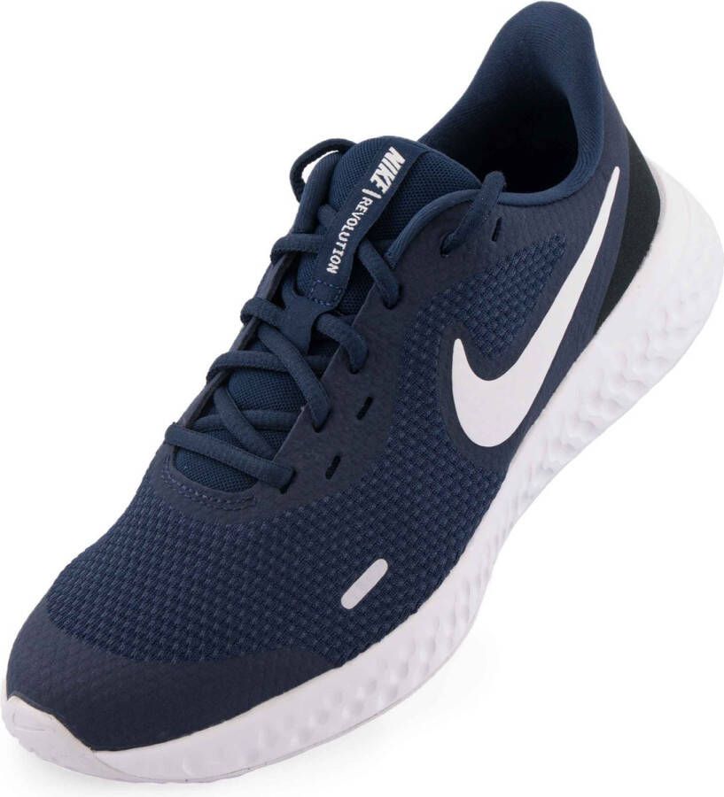 Nike Women's Running Shoes Wms Revolution 5 Gs Midnight Navy White Black