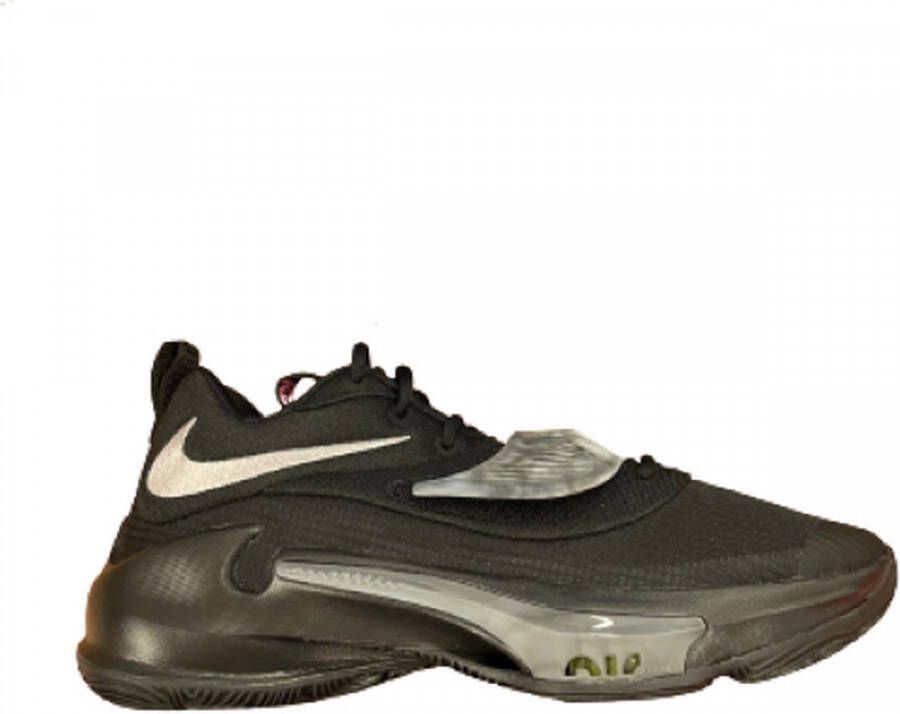 Nike Zoom Freak 3 Black Metallic Silver Wolf Grey Schoenmaat 42 1 2 Basketball Performance Low DA0694 002