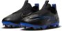 Nike mercurial vapor aca mg voetbalschoenen zwart blauw kinderen - Thumbnail 3