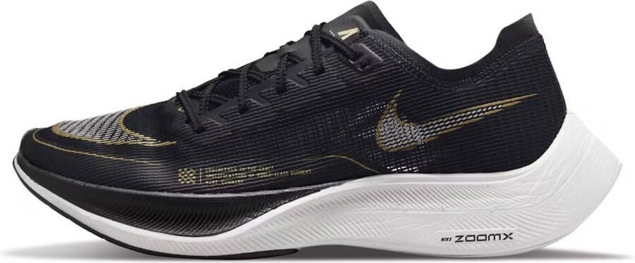 Nike ZoomX Vaporfly Next% 2 Black White Gold Coin Hardloopschoenen Dames Doos Zonder Deksel