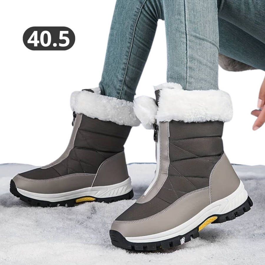 Nivard Sneeuwboots Sneeuwschoenen Wintersport Dames Snowboots Ski Gadgets Grijs