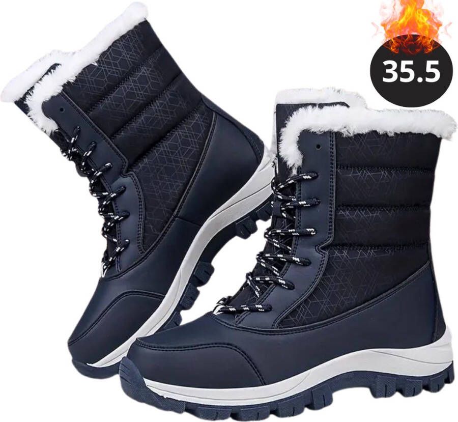 Nivard Snowboots Sneeuwschoenen Sneeuwboots Dames Wintersport Ski Skischoenen Blauw 35.5 Laarzen